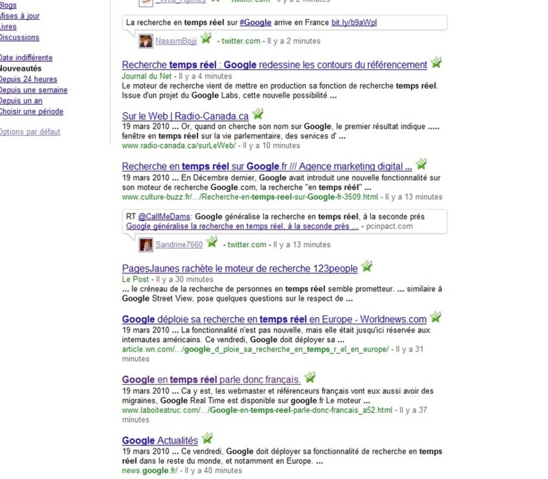 Google en temps réel part 2 Google en temps réel part 2