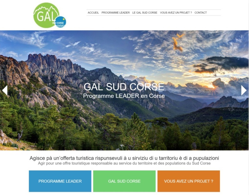 Nouveau site internet : Gal Sud Corse