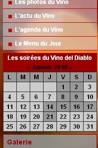 Mise à jour du site du Vino Del Diablo