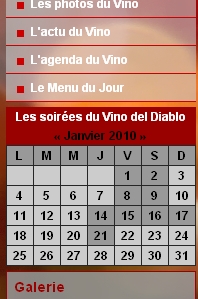Mise à jour du site du Vino Del Diablo Mise à jour du site du Vino Del Diablo