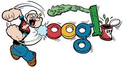 Google Logo Popeye Google Logo Popeye