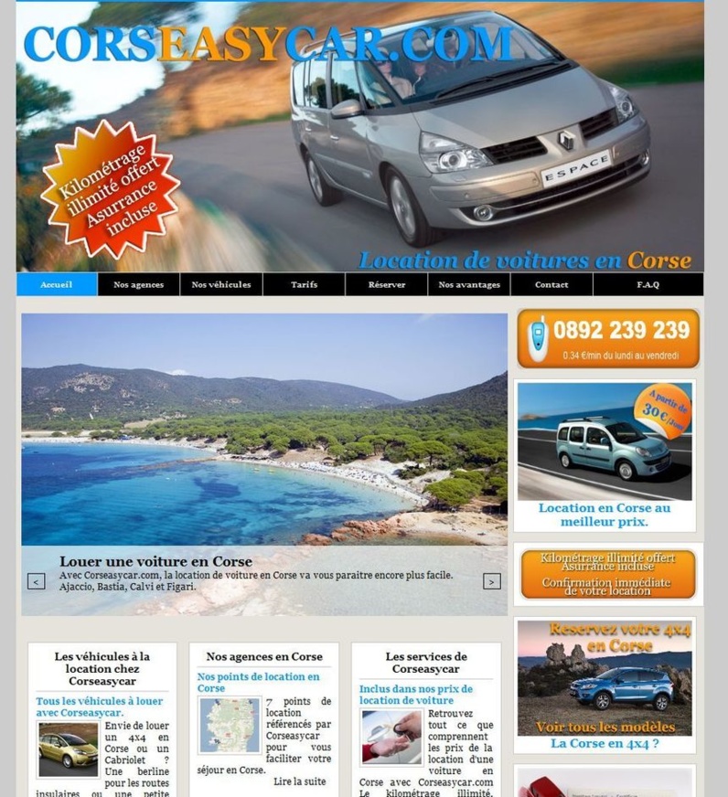 location de voiture en Corse