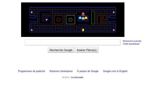 30 ans de Pac Man by Google