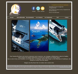 Nouveau site Internet par la Boite A Truc : Croisière en catamaran très haut standing