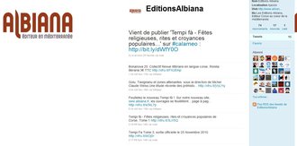 Albiana sur Twitter Albiana sur Twitter