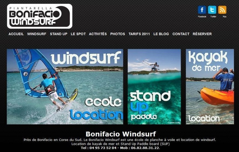 Le nouveau site du Bonifacio Windsurf