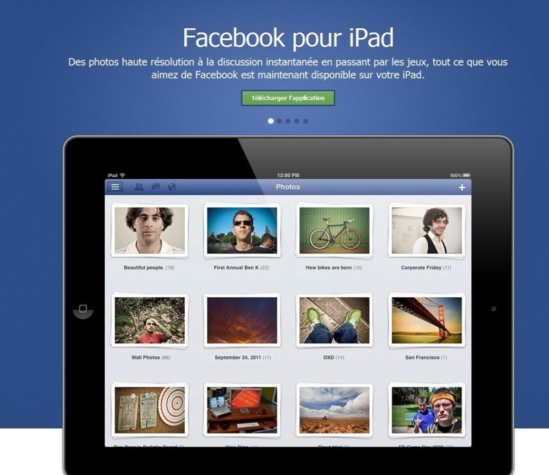 Facebook sur Ipad....enfin !
