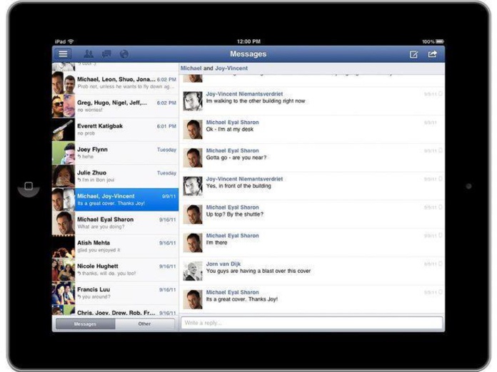 Facebook sur Ipad....enfin !