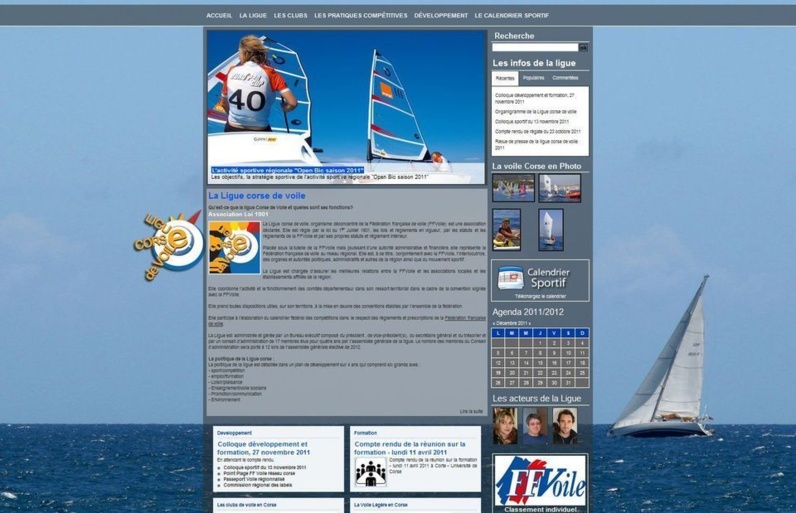 Nouveau site par La Boite A Truc : Ligue Corse de Voile