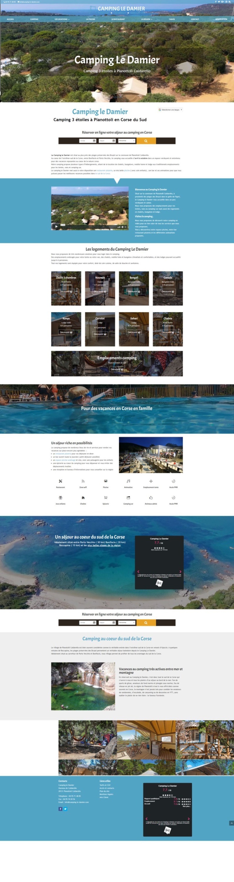 Nouveau site : Camping Le Damier à Pianottoli