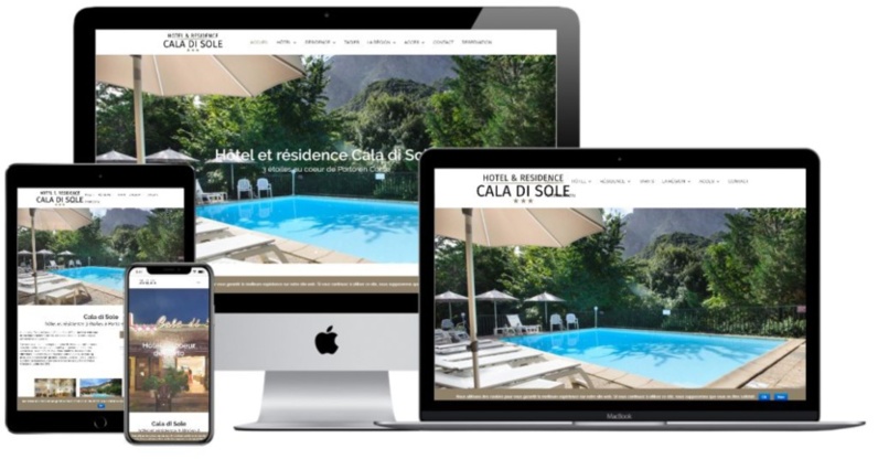 Nouveau site : refonte de l'hôtel Cala di Sole à Porto