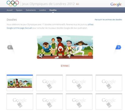 Serie de Doodle Olympique Serie de Doodle Olympique