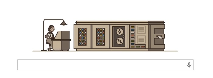 Un Doodle pour Grace Hopper et le langage Cobol