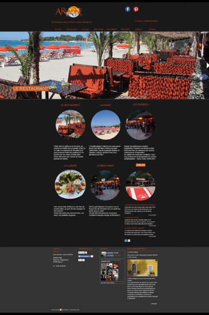 Le site de l'Ariadne Plage Le site de l'Ariadne Plage