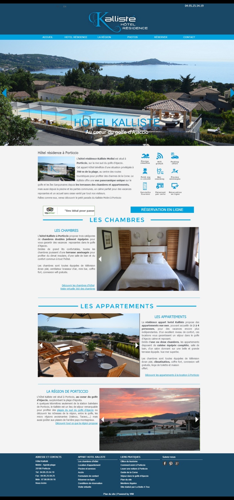 Nouveau site : Hotel Kalliste Porticcio