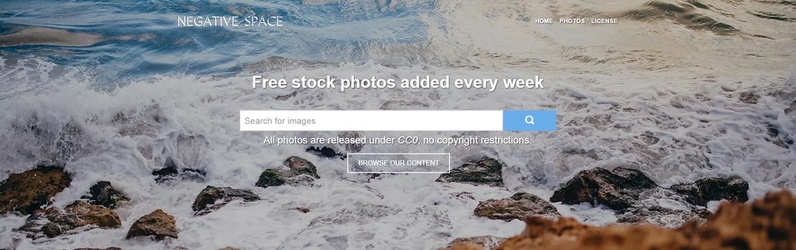 Negative Space, service de photos gratuites pour blog