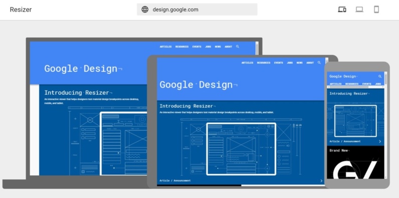 Google Resizer, l'outil génial et gratuit pour tester le responsive