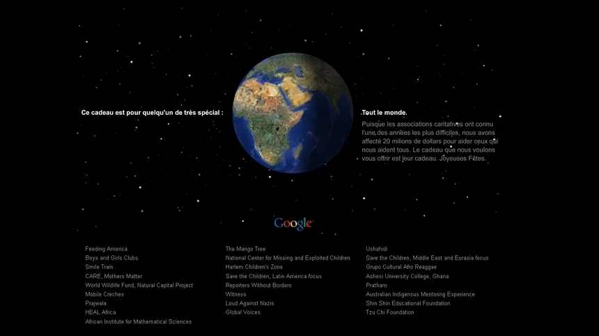 Voir le cadeau Google 2009 aux webmasters. Voir le cadeau Google 2009 aux webmasters.