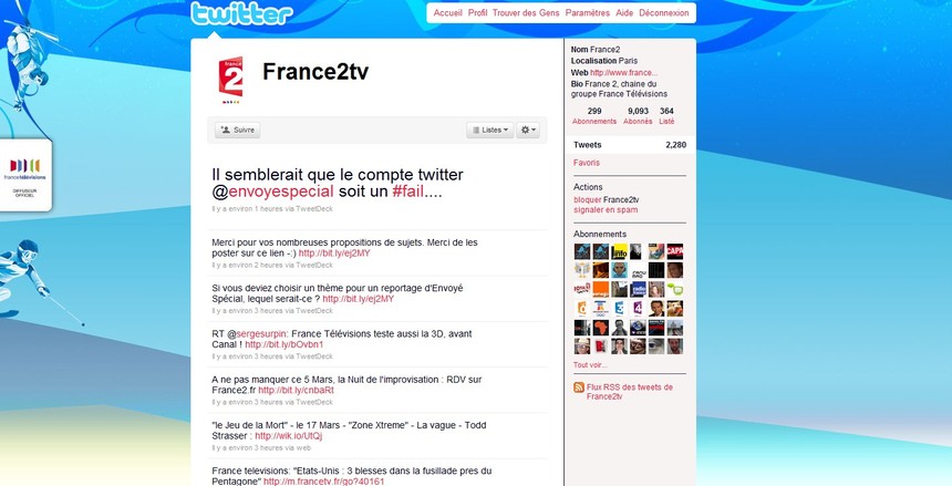 Le Twitter de France 2 Le Twitter de France 2