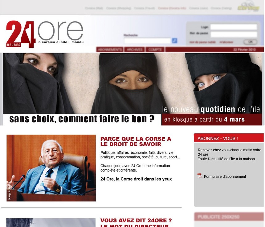 Le quotidien Corse 24ore