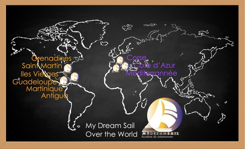 Les destinations pour la location de catamaran Les destinations pour la location de catamaran