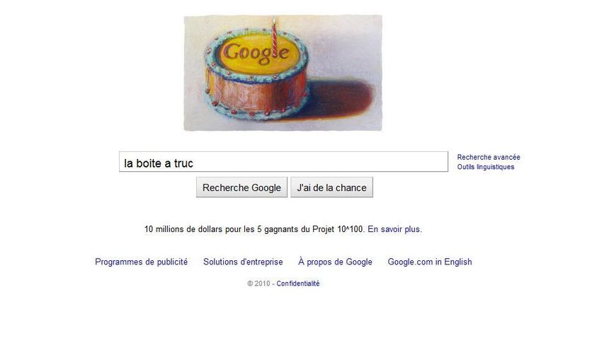 Google fête ses 12 ans avec un nouveau Doodle