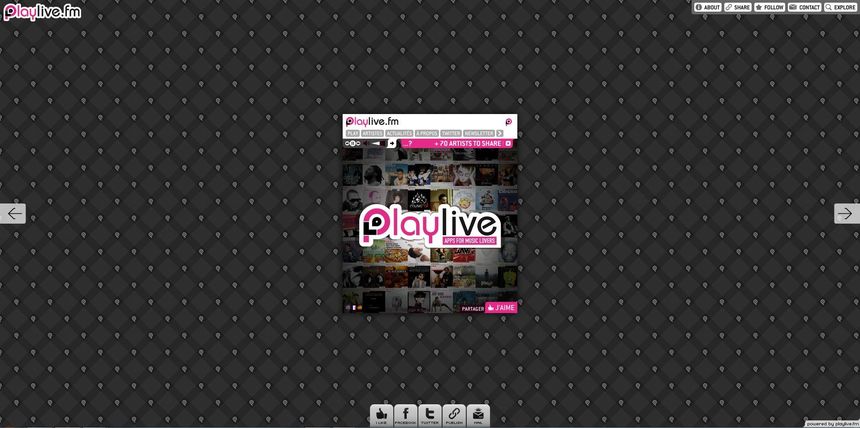Le site playlive.fm, coup de coeur
