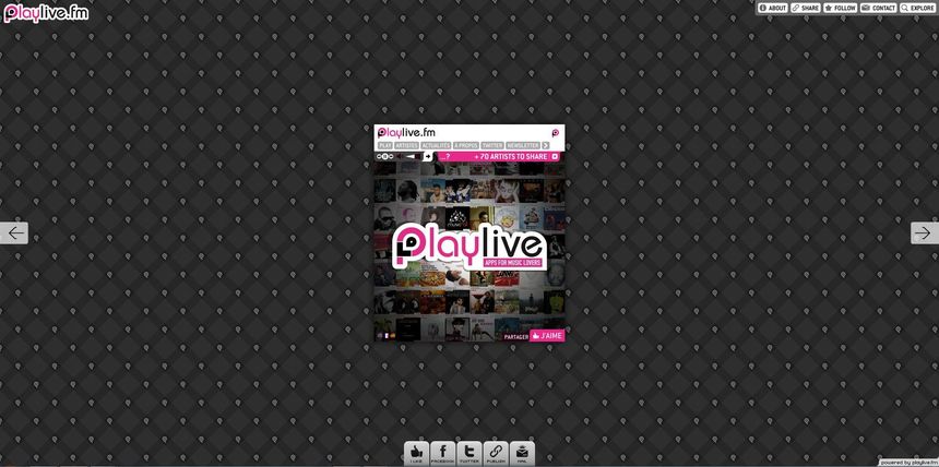 Le site playlive.fm, coup de coeur Le site playlive.fm, coup de coeur
