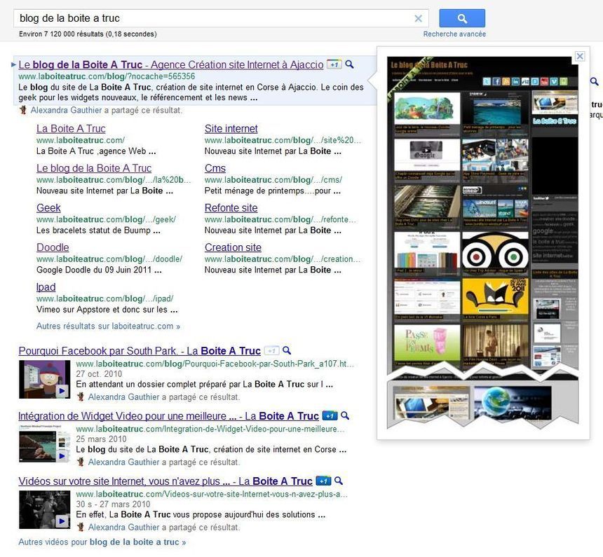 Le blog de la Boite A Truc sur Google