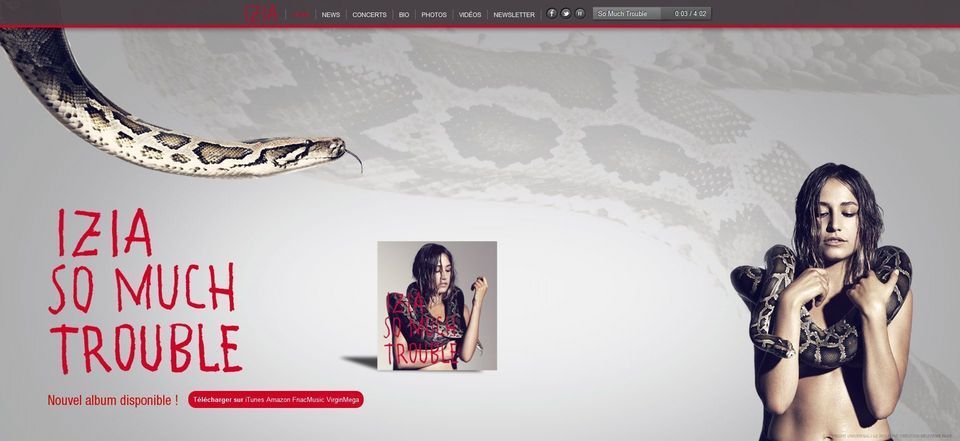 Izia, nouveau site web