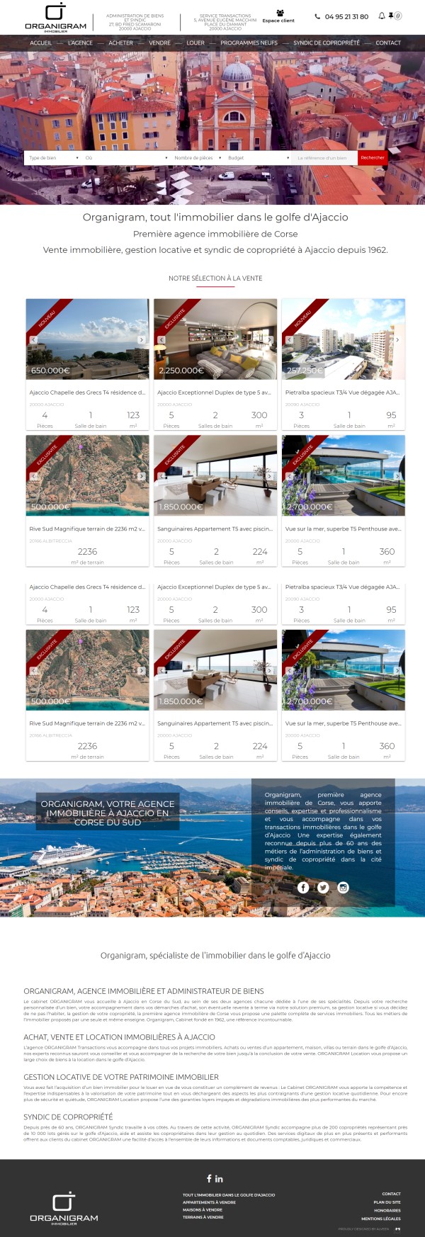 Agence Immobilière Organigram à Ajaccio Agence Immobilière Organigram à Ajaccio