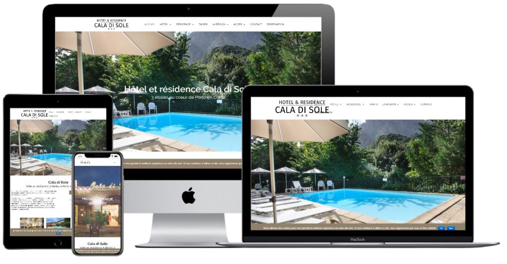 Refonte site hôtel Cala di Sole Refonte site hôtel Cala di Sole