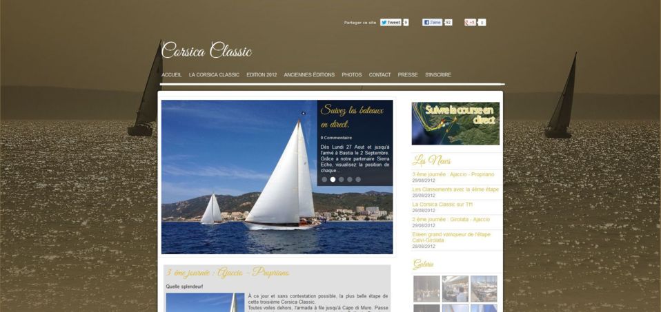 le site de la Corsica Classic