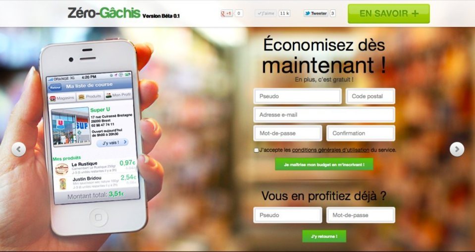 Zero Gâchis, le site