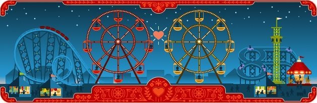 Doodle de la Saint Valentin....et Georges Ferris