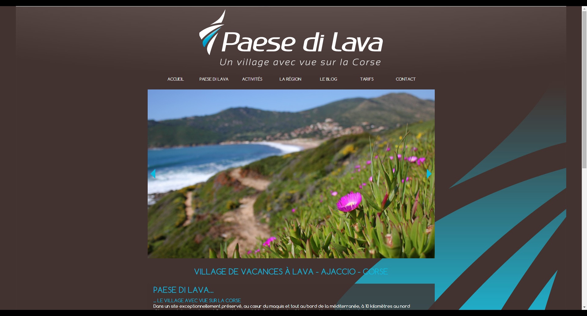 Paese di Lava, nouveau site réalisé par La Boite A Truc