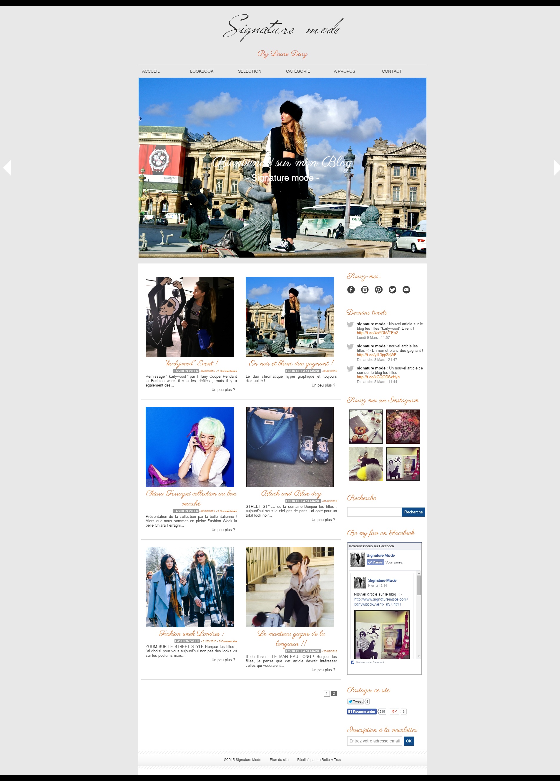le site Signature mode le site Signature mode