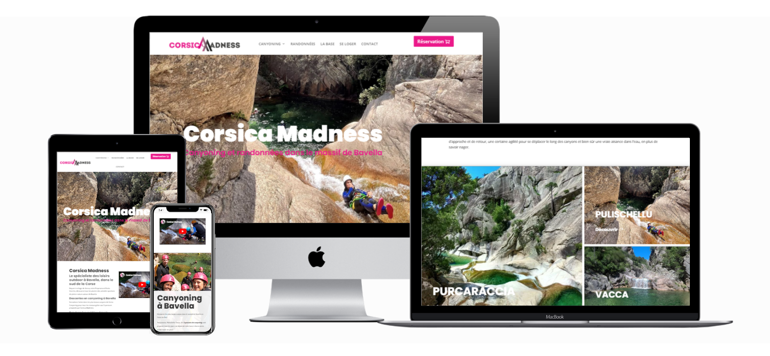 Le site du spécialiste du canyoning à Bavella Corsica Madness