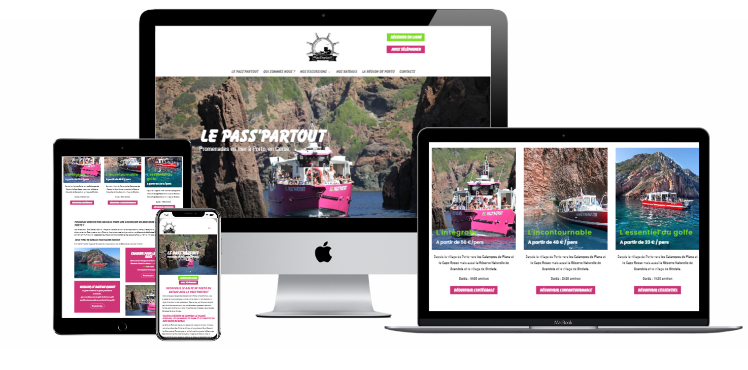 Site le Pass'Partout, promenades en mer à Porto