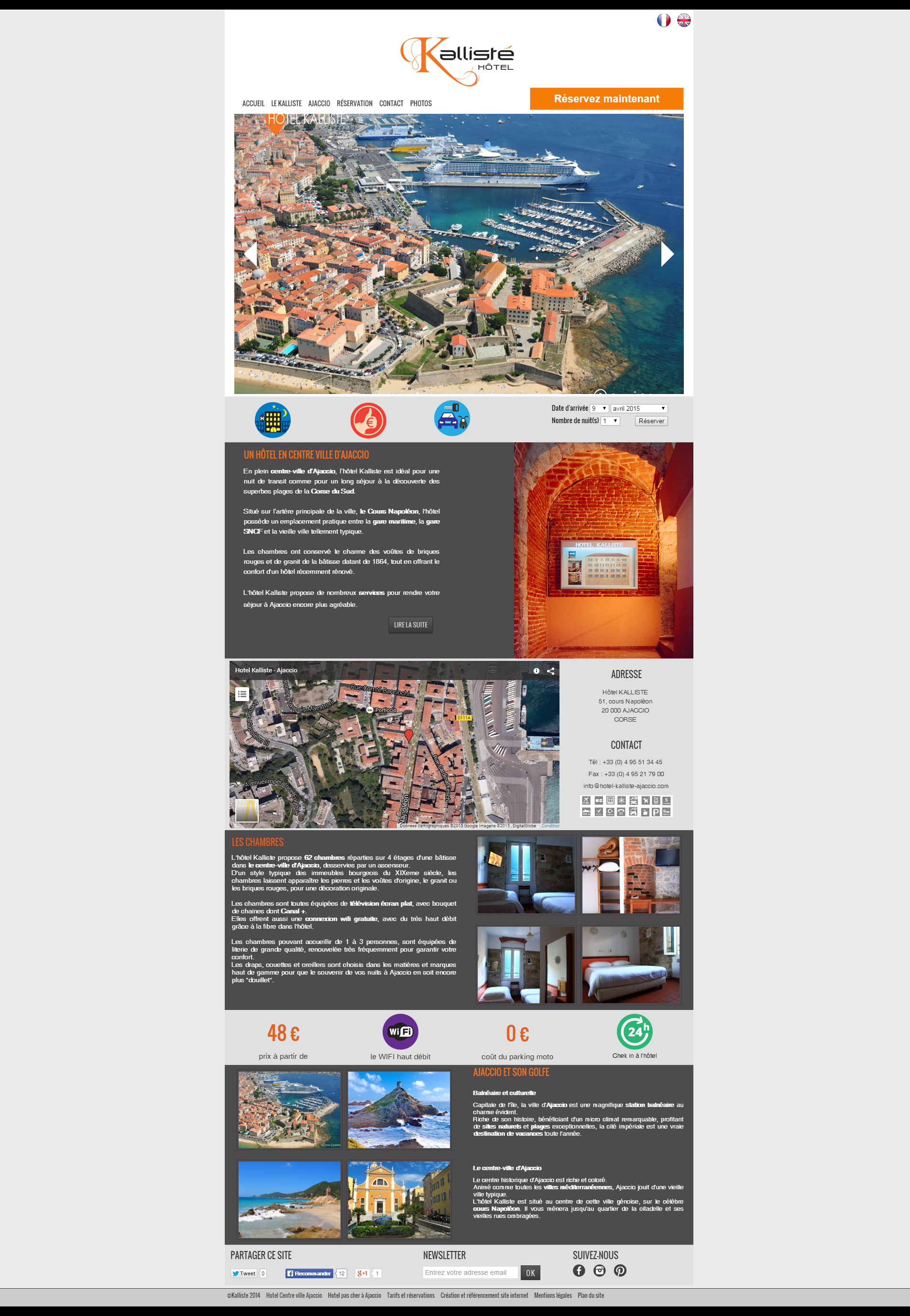 Site Internet Kalliste à Ajaccio