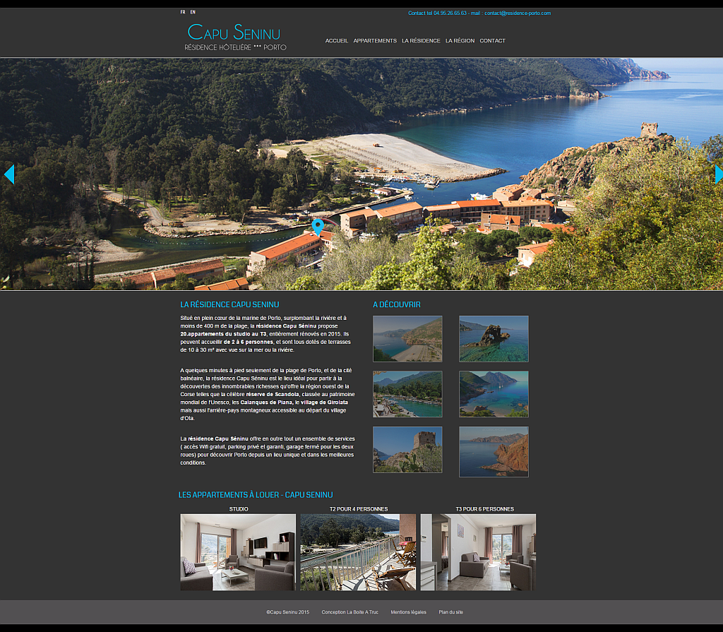 Le site Capu Seninu - Porto Le site Capu Seninu - Porto