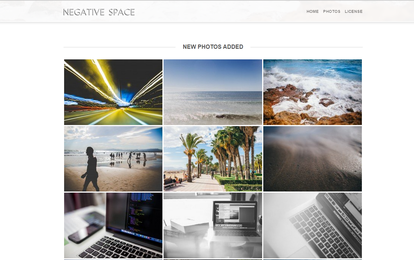 Nouvelles photos sur Negative Space