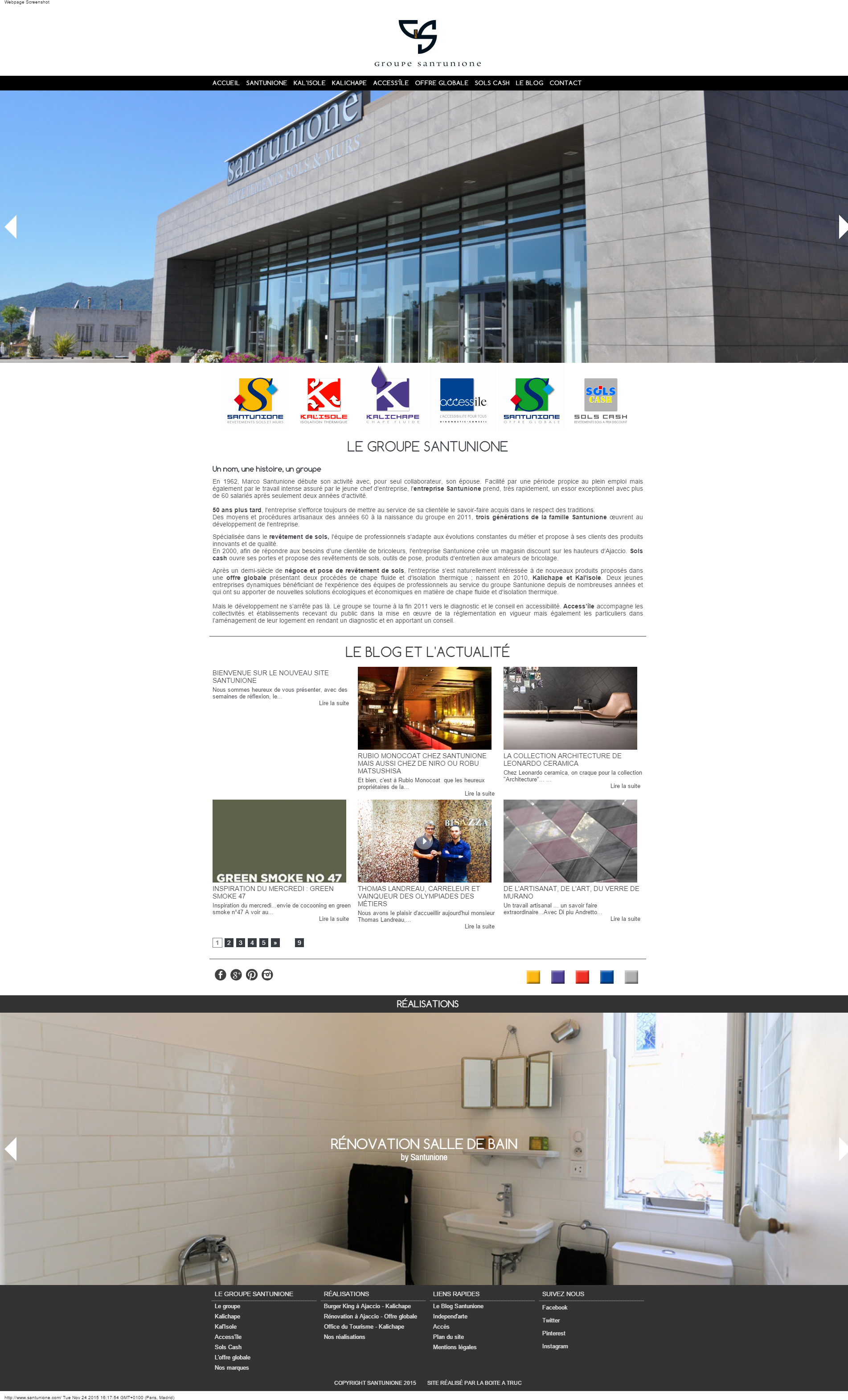 Nouveau site : Le groupe Santunione Nouveau site : Le groupe Santunione