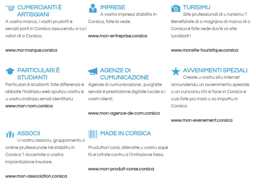 Pour qui .corsica ? Pour qui .corsica ?