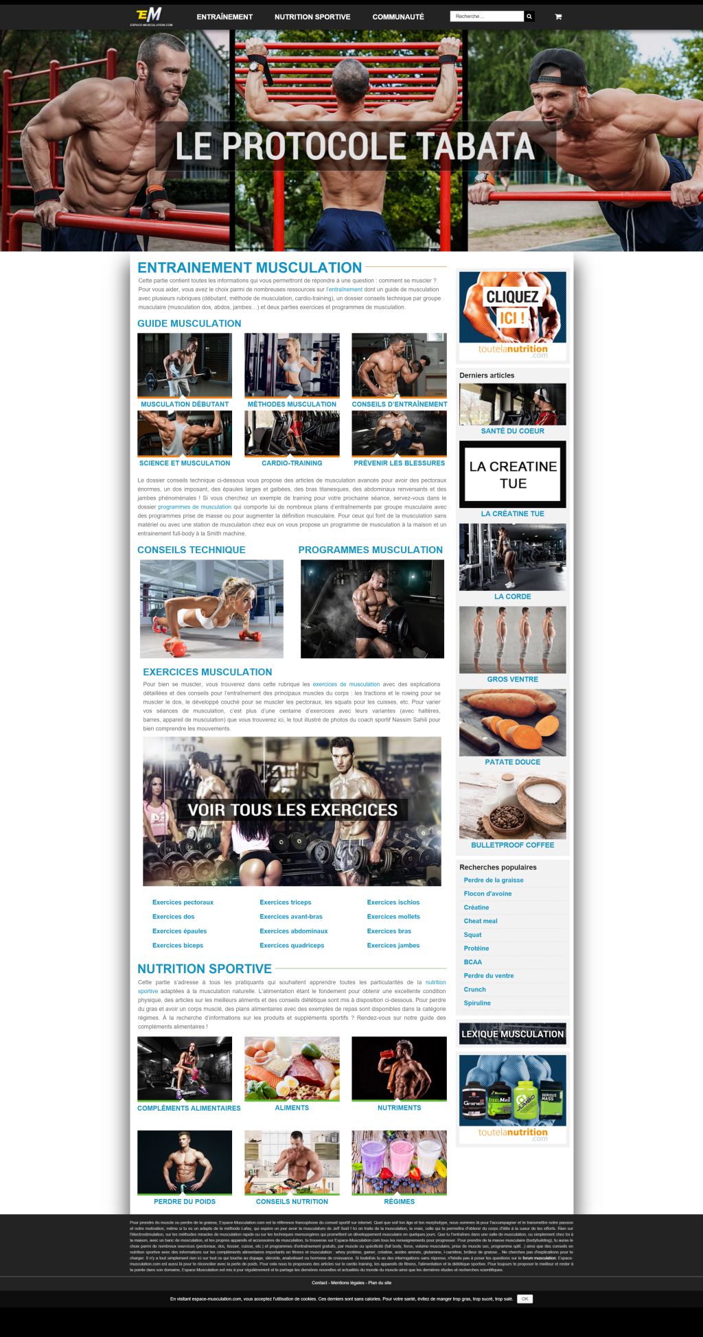 Le site de musculation Le site de musculation