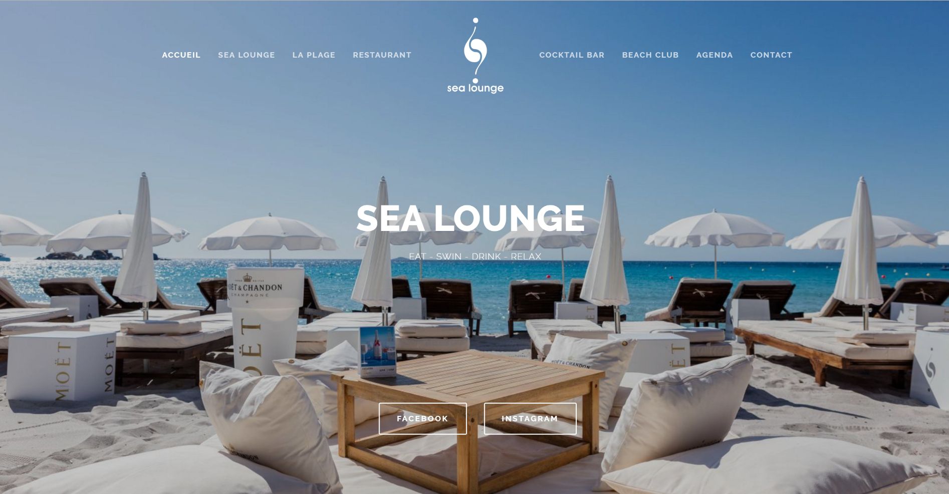 Refonte site Sea Lounge Refonte site Sea Lounge