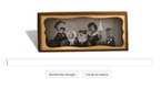 Le Doodle Louis Daguerre à la une du moteur Google ce matin